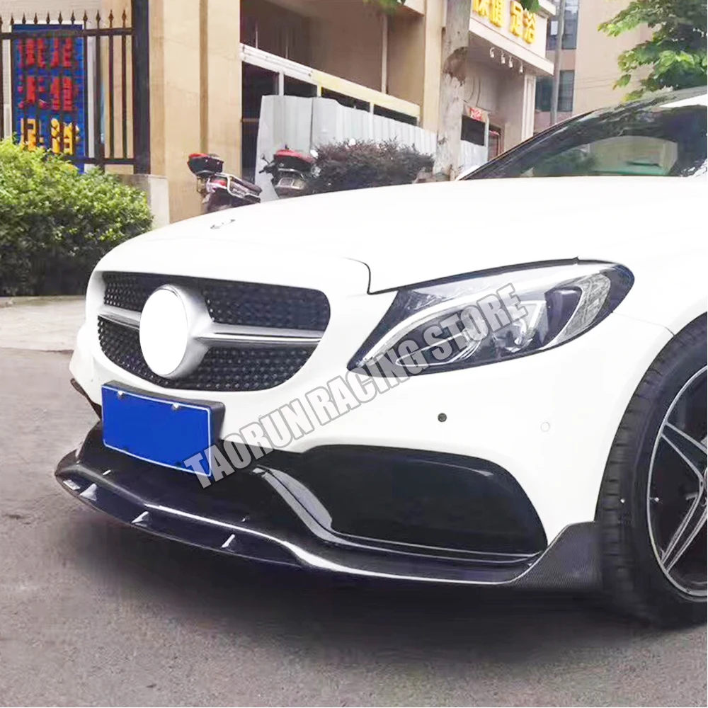 Передняя Губка из углеродного волокна для Benz W205 C205 S205 C200 C300 C43 замена на Тайвань AN &