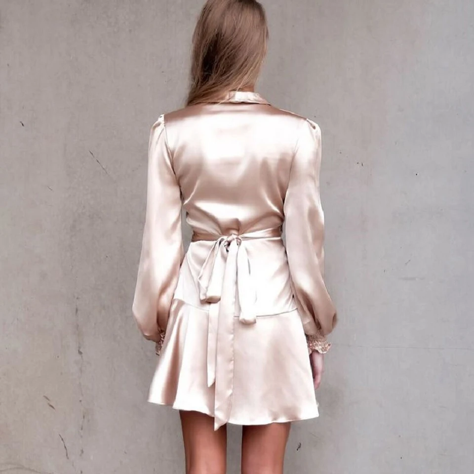 Повседневное платье Karlofea для женщин модное офисное с пышными рукавами