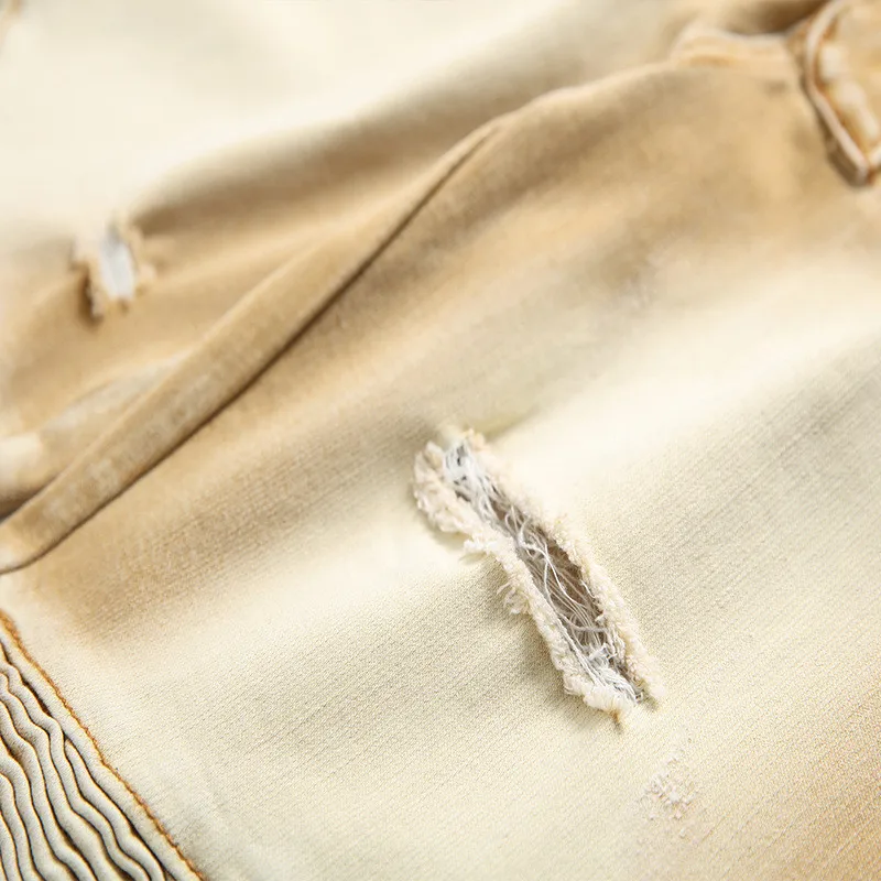 Новинка 2020 Мужская одежда Modis старые джинсы мужские узкие джинсовые шорты с