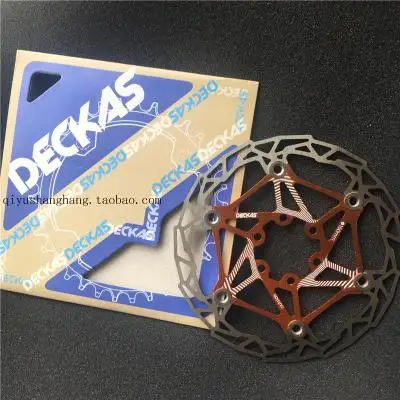 В коробке deckas ультра-светильник велосипедный плавающий дисковый горный велосипед тормоза 160 мм - Цвет: Оранжевый