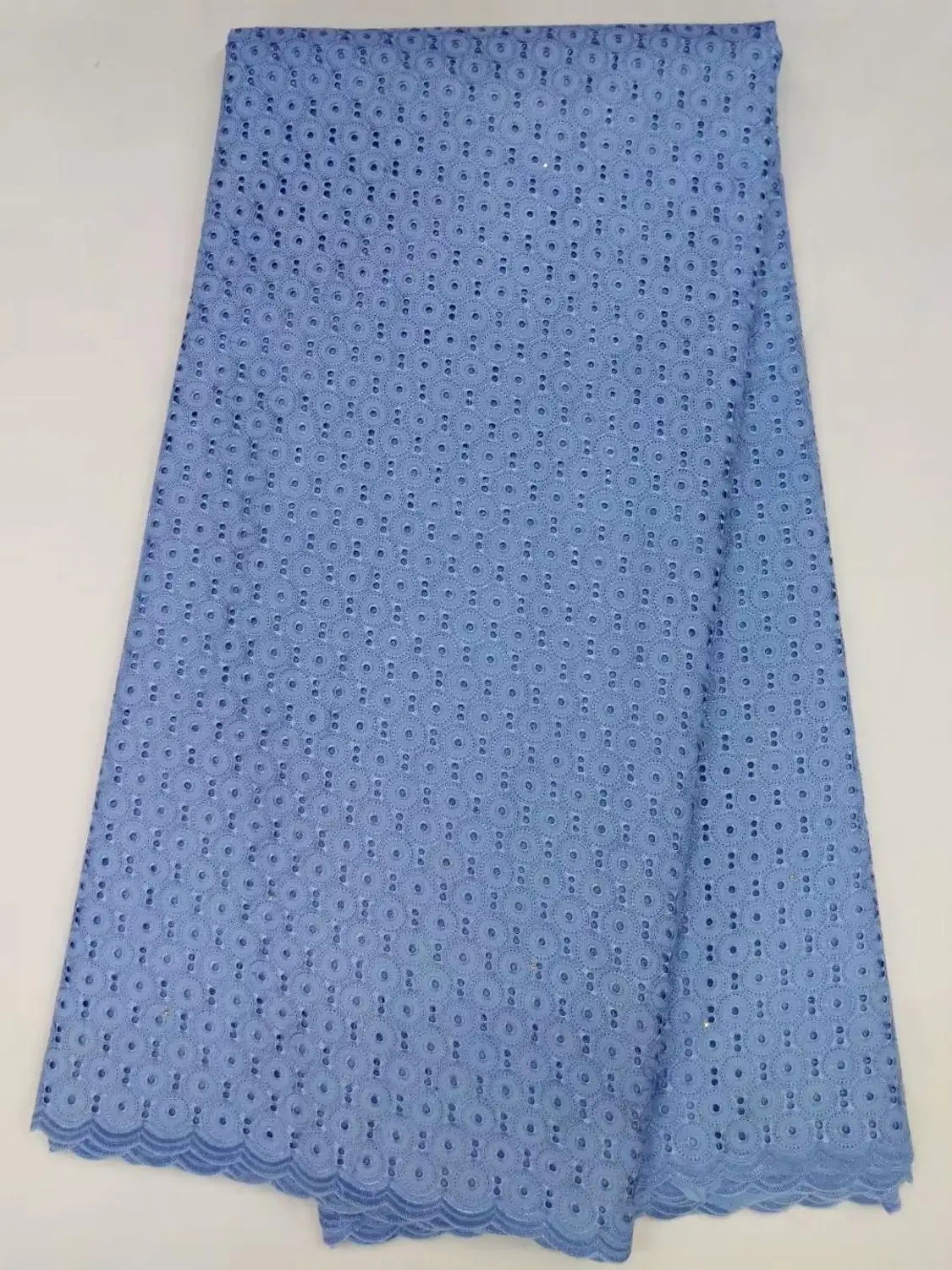 Нигерийская Высококачественная пряжа швейцарское кружево 100% хлопчатобумажная