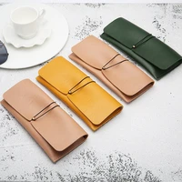 multi color pvc leather glasses case stylish personality suede fold able buckle sunglasses storage bag eyeglass sunglasses box