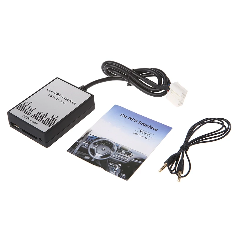 Новый Популярный USB SD AUX Автомобильный MP3 музыкальный плеер адаптер для смены