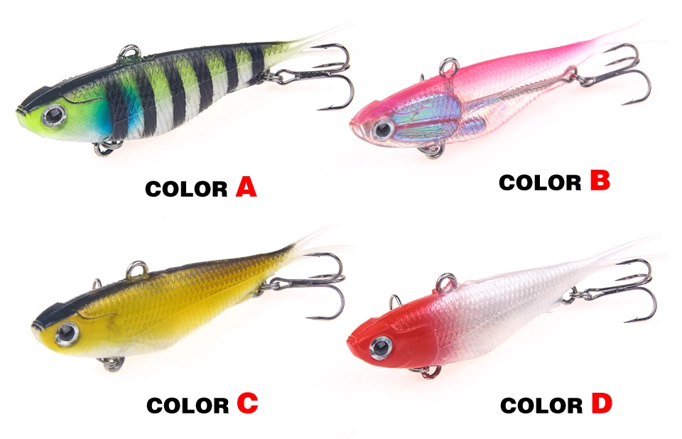 YTQHXY 1Pcs/lot New Hard VIB Lures Hot Crakbait Lifelike Fishing Wobber 95mm 20g Floating Bait Treble Hooks Sinking Tackle WQ33