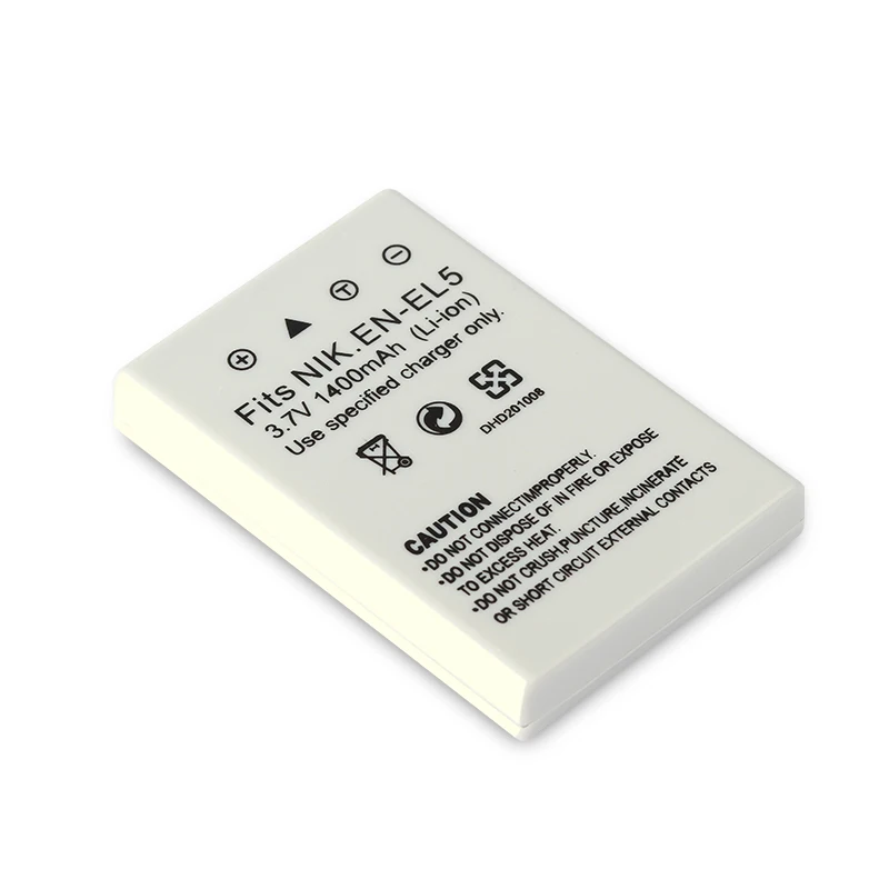 Dinto 1 шт. EN-EL5 ENEL5 RU EL5 3 7 V 1400 мА/ч Камера Батарея для Nikon Coolpix P3 P4 P80 P90 P5100 3700 4200 5200 |