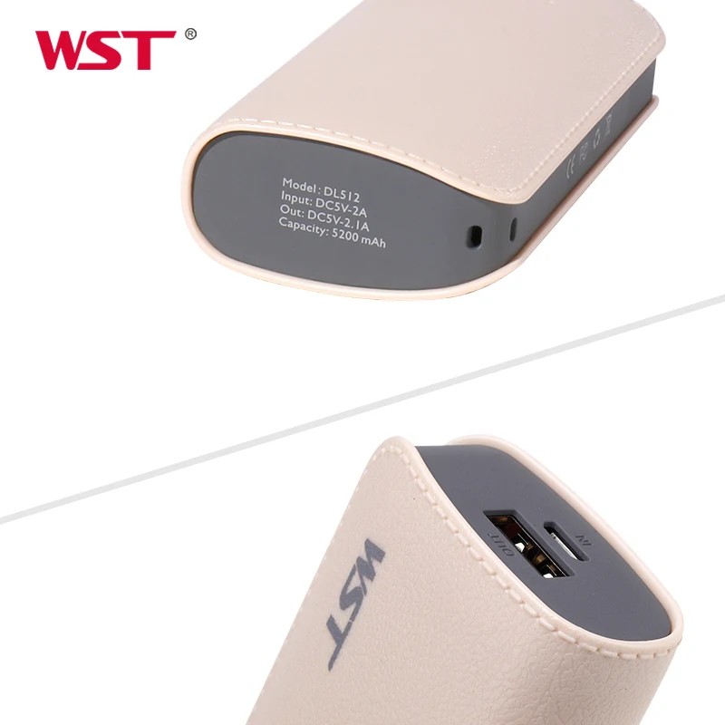 Внешний мини аккумулятор WST 5200 мАч портативный внешний USB для Xiaomi/iPhone/Huawei с