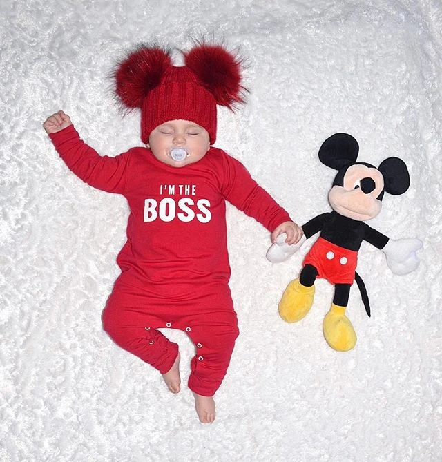 Emmaaby/Модный милый комбинезон для новорожденных с надписью «I'm the BOSS» одежда на Рождество подарки для мальчиков и девочек Прямая поставка