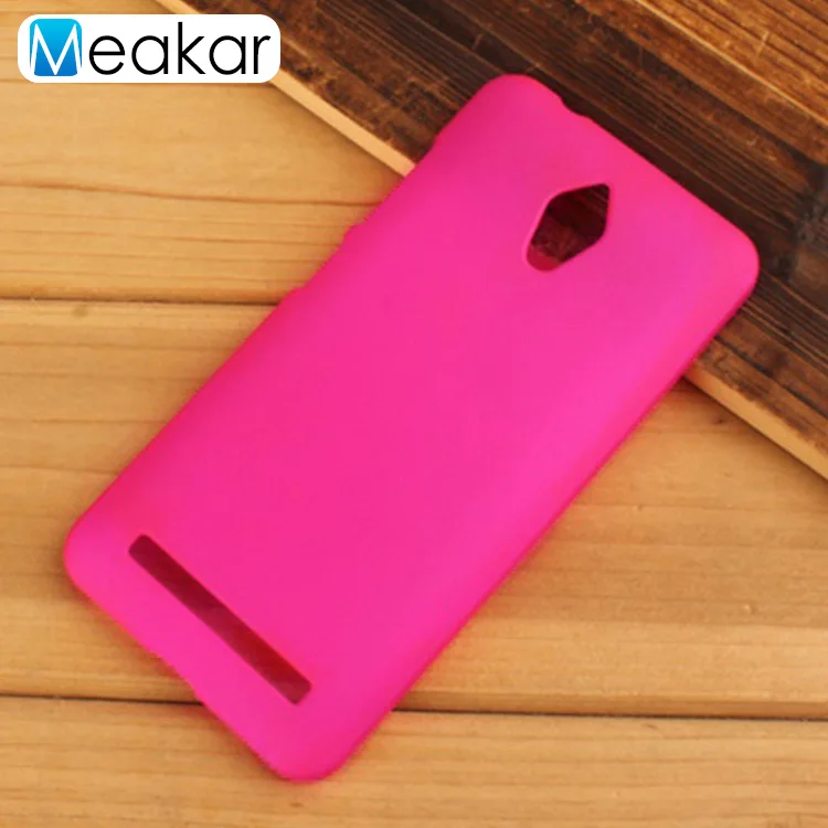 Матовая Пластик Coque 5.0For Asus Zenfone Go Zc500Tg чехол для Asus Zenfone Go Zc500Tg телефона чехол-лента на заднюю панель - Цвет: rose red