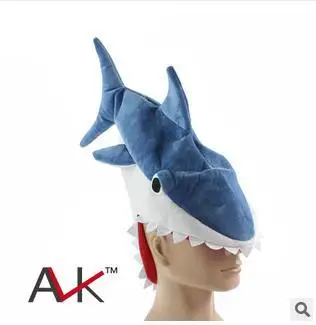Плюшевая шапка в виде акулы новинка мягкая плюшевая для косплея Хэллоуина
