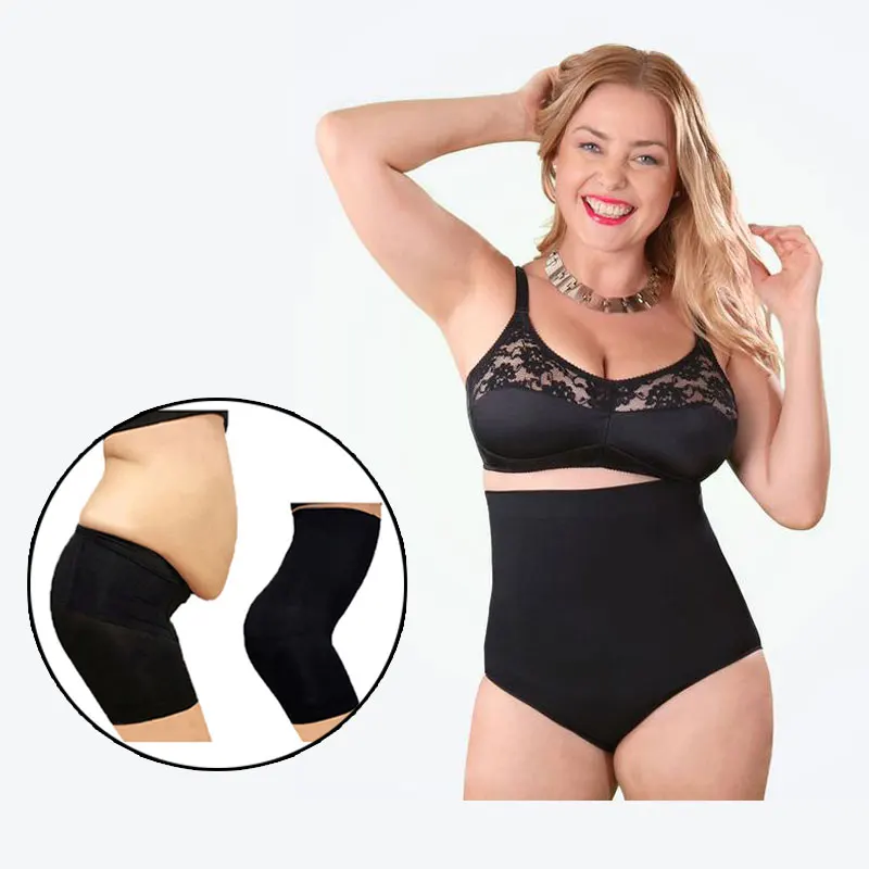 Бесшовные женские трусы с высокой талией для похудения живота контролем размера
