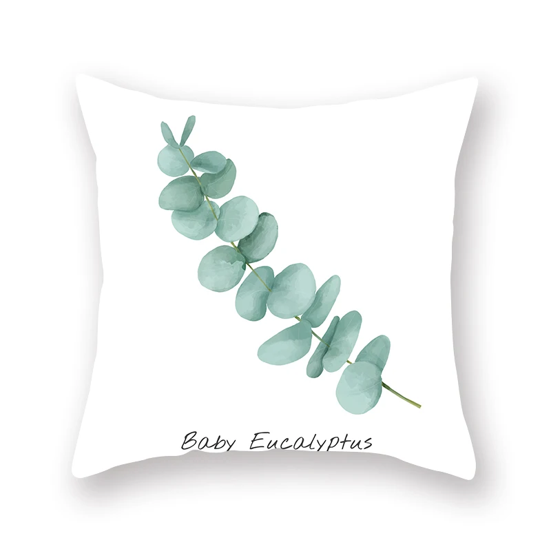 BLRISUP Green Plant Cushion Cover Flower Heart Lip Pattern Pillow Sofa Throw Case 45*45 Polyester | Дом и сад
