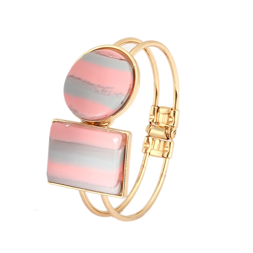 Модные Позолоченные инкрустированные полиуретановый браслет крутые