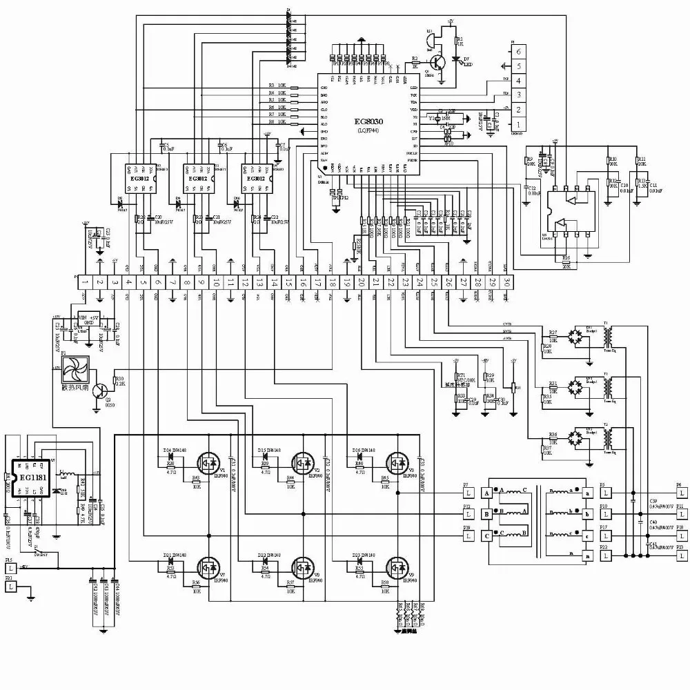 1 шт. EGP3000W трехфазный Чистая синусоида Инвертор мощность Базовая пластина(печатная плата) UPS EPS