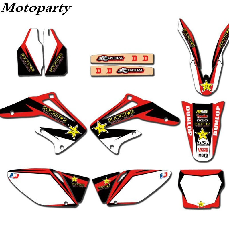 DIY наклейки для мотоциклов полная графика и фоны Наборы honda CRE450R CRF 450 2002 2003 2004 450R |