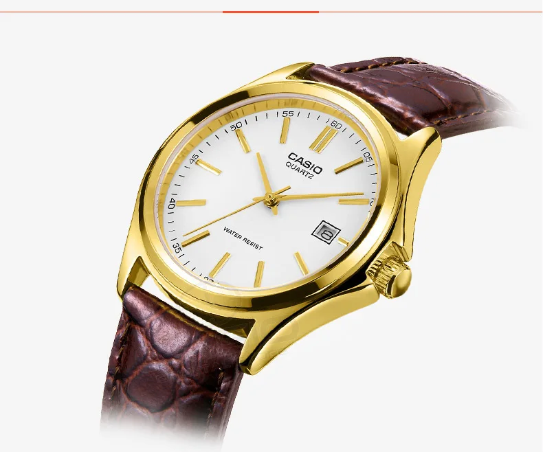 Casio лучший бренд роскошных часов Genuin золота кварцевые Для мужчин наручные часы Relogio masculino Таблица Casio классический MTP-1183Q-9A