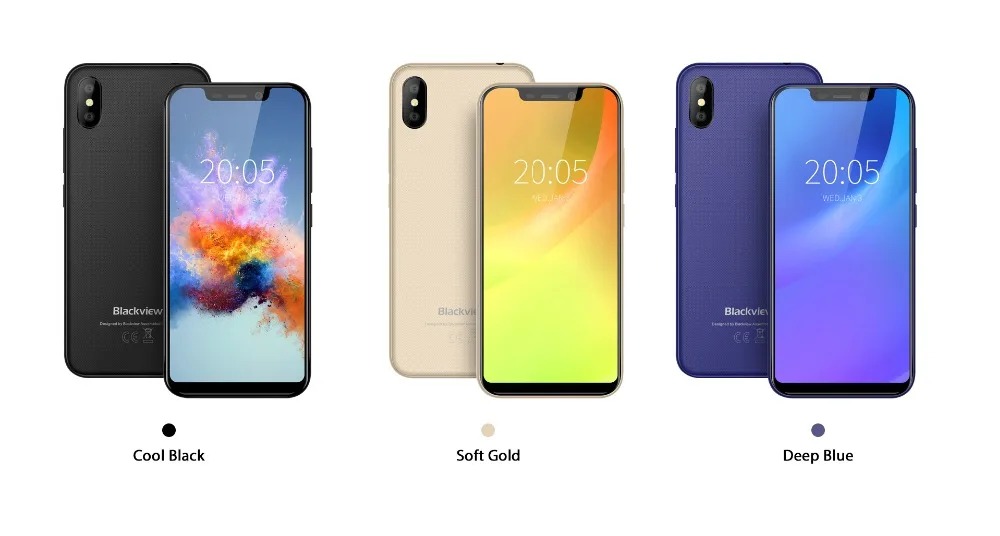 Blackview A30, 5,5 дюймов, 19:9, полный экран, 3G, смартфон, 2 Гб ОЗУ, 16 Гб ПЗУ, четырехъядерный процессор MTK6580A, Android 8,1, МП, задняя камера, мобильный телефон
