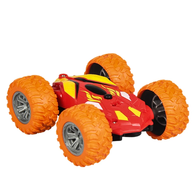 Orange Автомобиль-трюк, детская игрушка, двухсторонний самосвал, внедорожная модель автомобиля, пульт дистанционного управления, перезаряжаемый автомобиль для скалолазания - Цвет: Orange