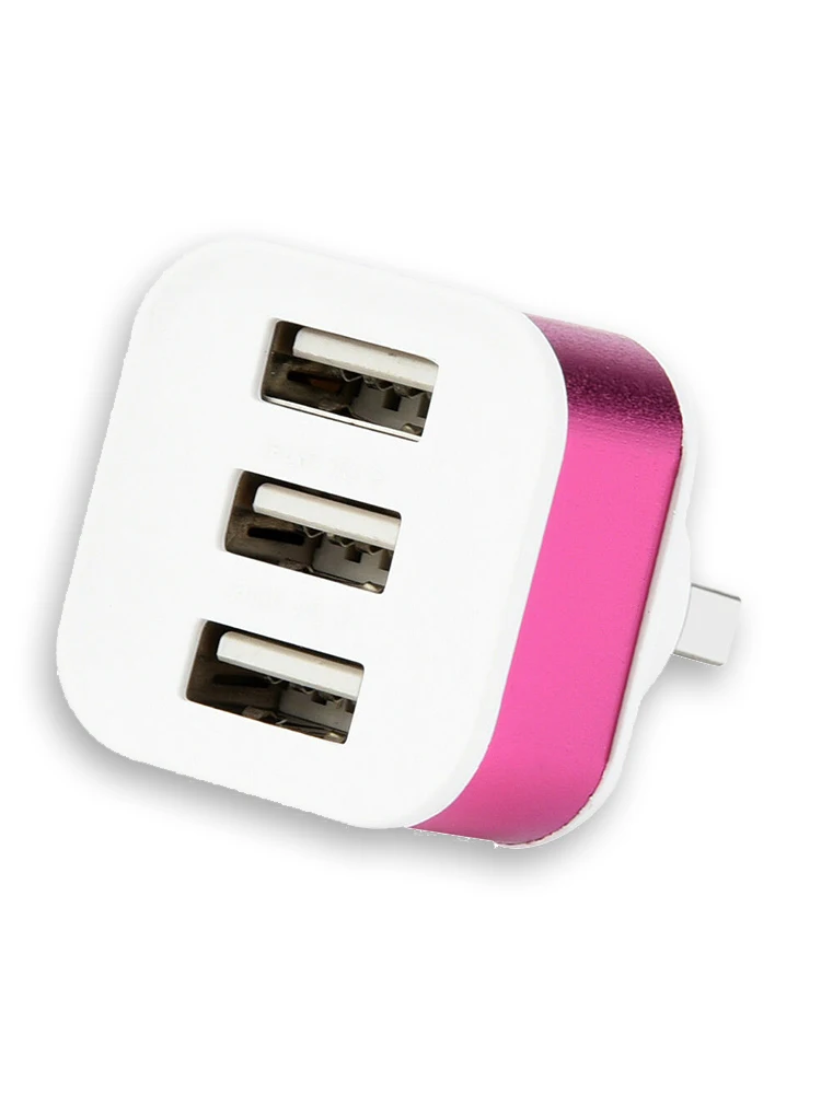 Зарядное устройство с 3 портами USB 2 0 быстрая зарядка поворотный концентратор