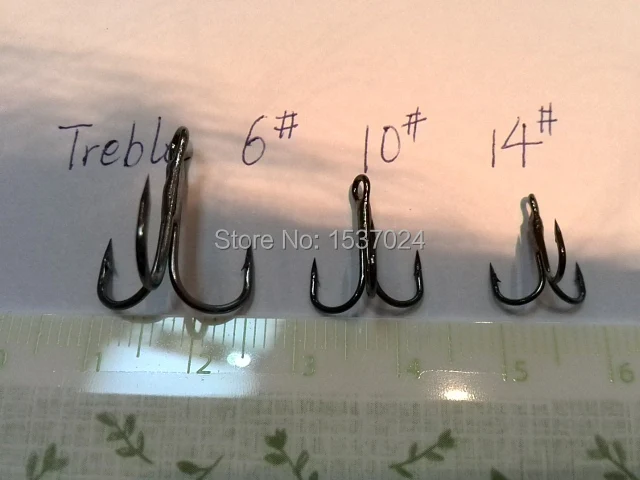

2019 Treble Fishing Hooks 6# 10# 12# deah 50 Mixed Order 150pcs/lot