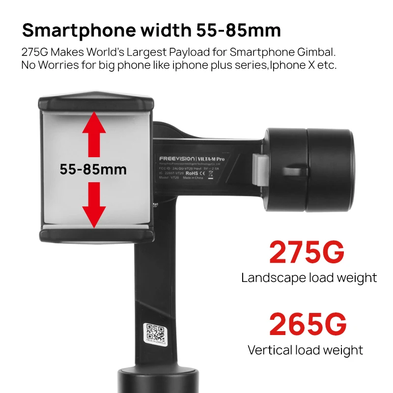 Freevision Vilta M Pro стабилизатор для смартфона 3 осевой Ручной Стабилизатор iPhone Huawei Android