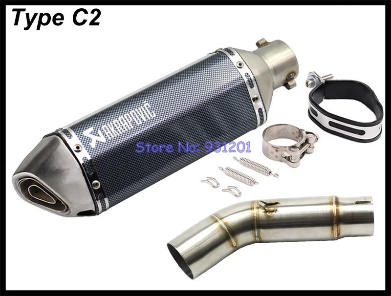 Мотоцикл Akrapovic глушитель выхлопной трубы для Suzuki GSR750 GSR 750 подключение средней с