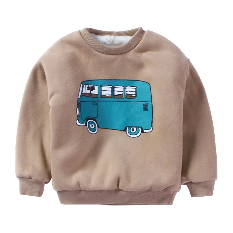 Детские теплые 2017 зимний свитер кашемировое пальто воротник пуловер мультфильм