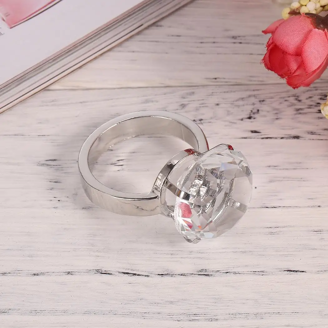 Креативный гигантский Кристалл Rhinestone кольцо пресс папье с подарочной коробкой