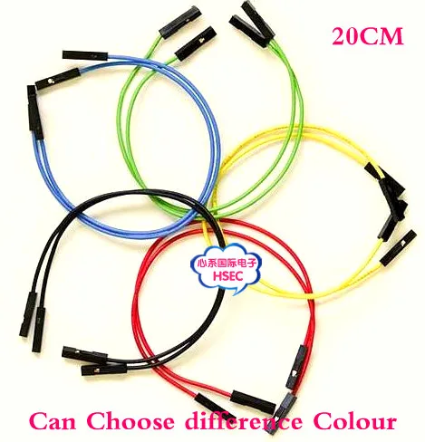 Соединительный провод dupont 20 см 1 P 100 шт./лот|cable female|breadboard jumper wiresjumper wire |