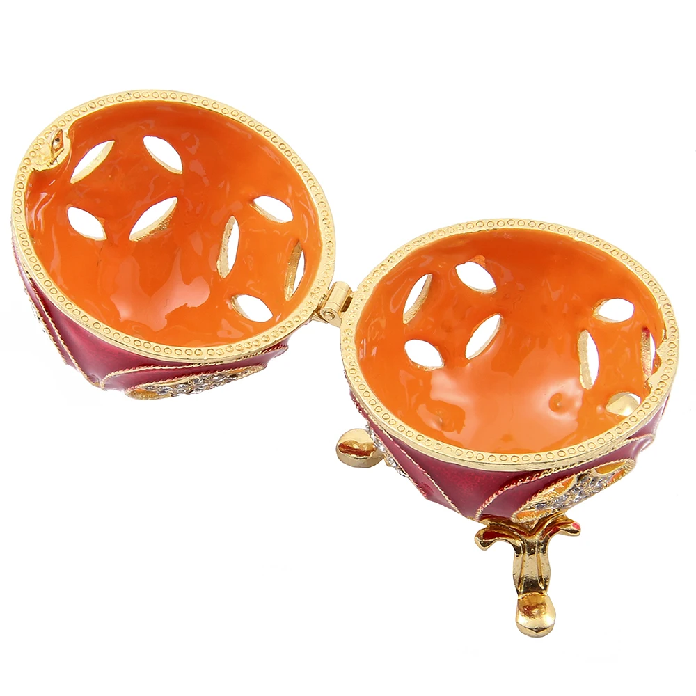 FABERGE яйцо бренд Металл Изысканный красный Faberge для украшения дома | Дом и сад