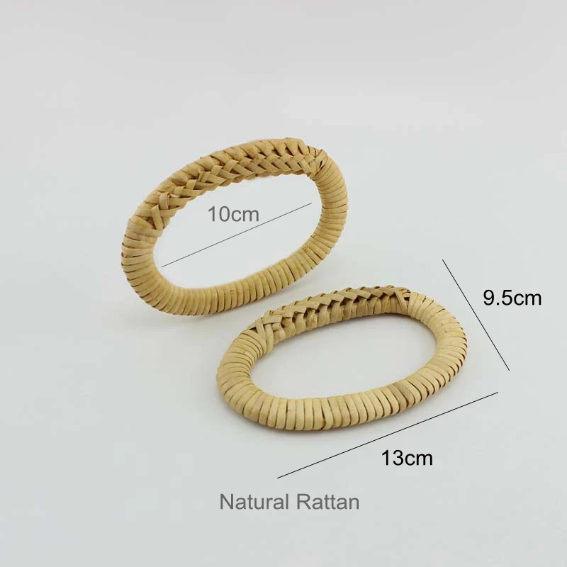 5 пар = 10 штук 13X9 см Новинка часы Natural плетёная ротанговая ручки для сумок ручная