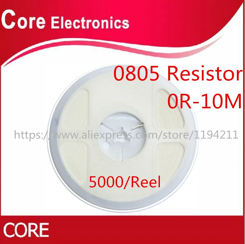 5000 шт. 0805 SMD 1/4 Вт 0R ~ 10 м чип резистор 0 10R 100R 220R 330R 470R 1K 4 7 K 10K 47K 100K 100 330 470 ohm|Резисторы| |