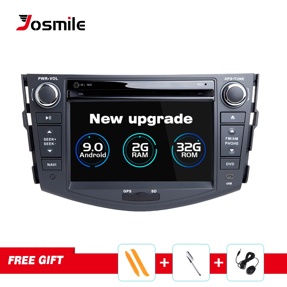 Android 9 0 Автомобильный gps навигация для TOYOTA RAV4 2006 2012 dvd плеер поддержка видео Wifi