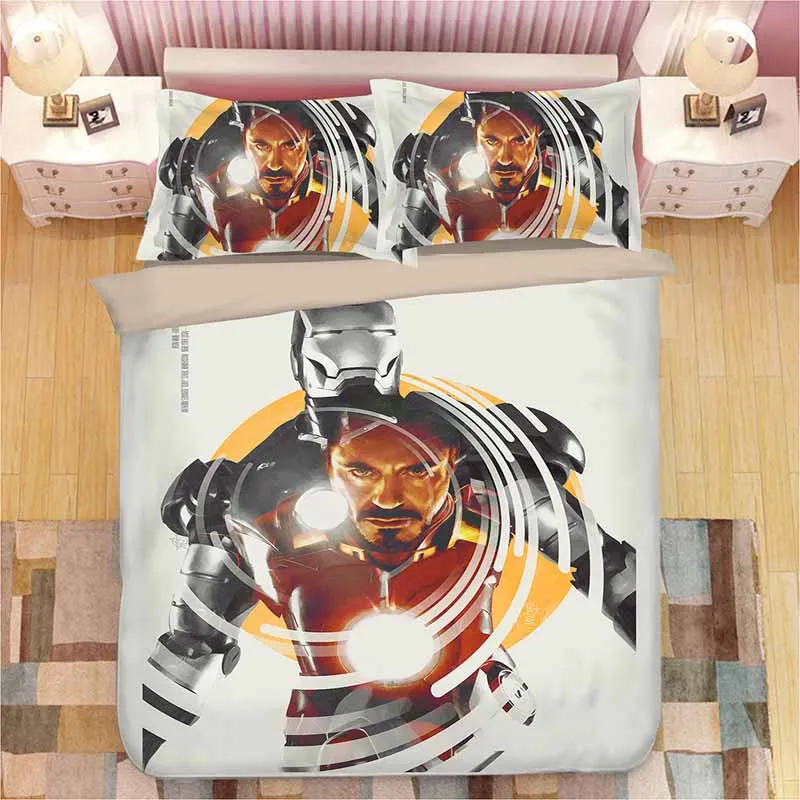 Marvel, Железный человек, 3D комплект постельного белья, Мстители, пододеяльник, Тони Старк, одеяло, Комплект постельного белья, s постельное белье(без простыни - Цвет: 12