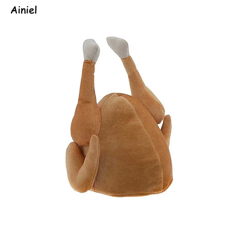 Шапка на День Благодарения обруч для волос с куриной ножкой плюшевые зимние