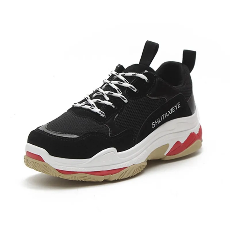 Женские повседневные туфли на платформе мягкая подошва высокие кроссовки