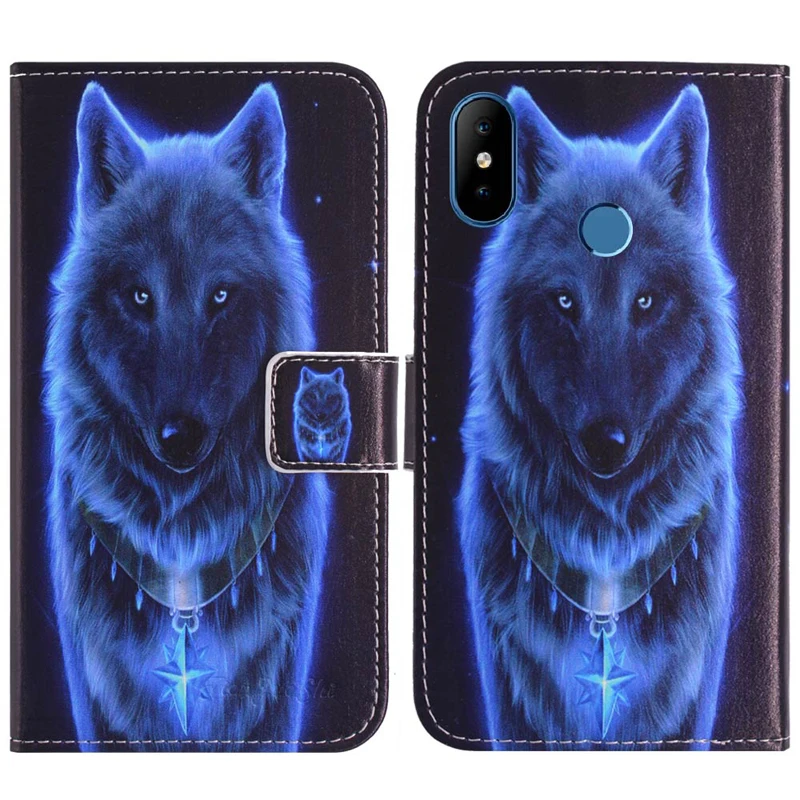 Модный защитный кожаный чехол-книжка TienJueShi для телефона Doogee N10 5 84 дюймов