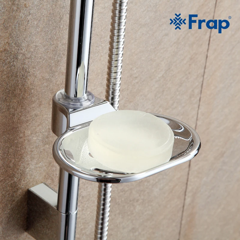 Frap 1 компл. из нержавеющей стали душ стержень с мыльница атлет трубы ABS подъемной