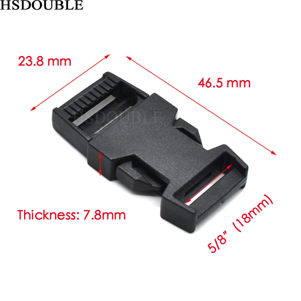 Пластиковая прямая боковая крышка прочная застежка для лямки рюкзака сетка