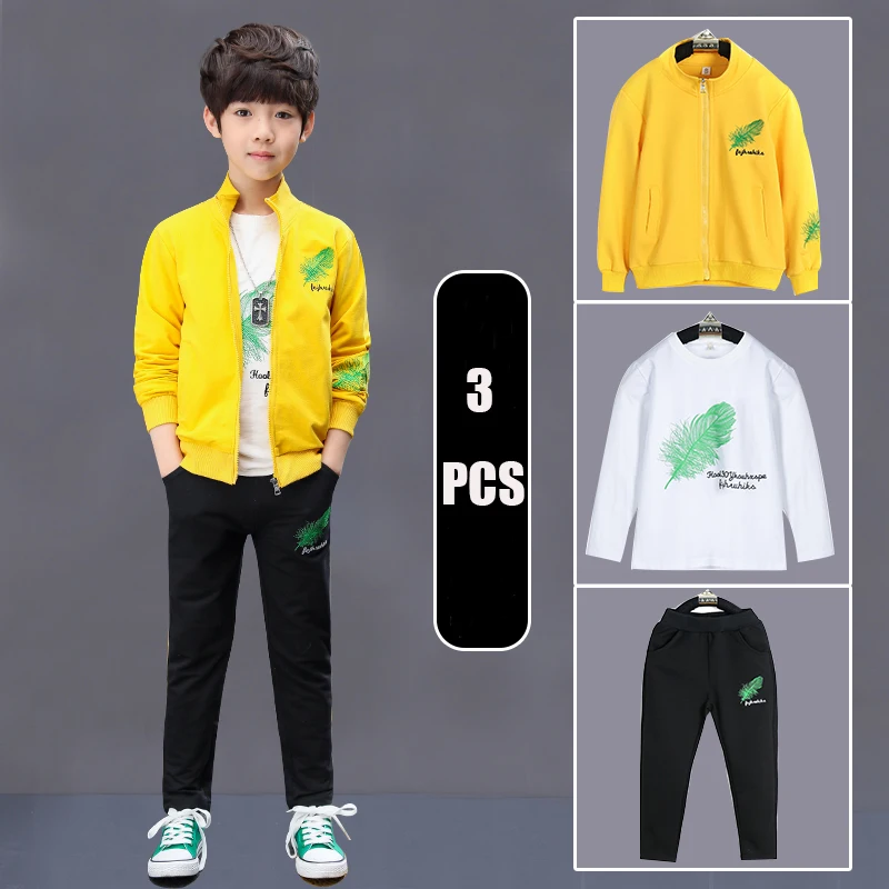 Комплект спортивной одежды для мальчиков-подростков кофта с длинным рукавом