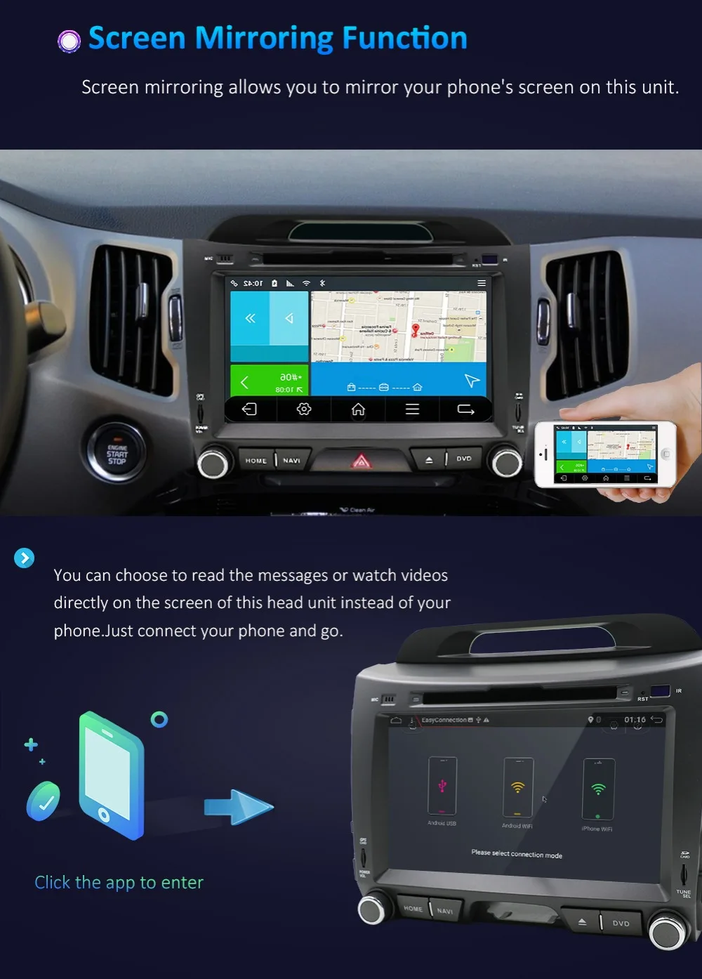 Android 8,1 Восьмиядерный головное устройство Автомобильный dvd-плеер для KIA Sportage R 2011 2012 2013 Gps wifi BT 3g/4g Чистое Радио Bluetooth