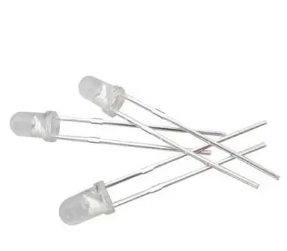 100 шт. 3 мм круглые рассеянные красные 2-контактные светоизлучающие