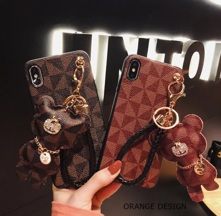 Leather Mat French luxury phone case for Iphone 6 6S 7 8 Plus X XR XS MAX protection back cover TPU fundas capa coque | Мобильные
