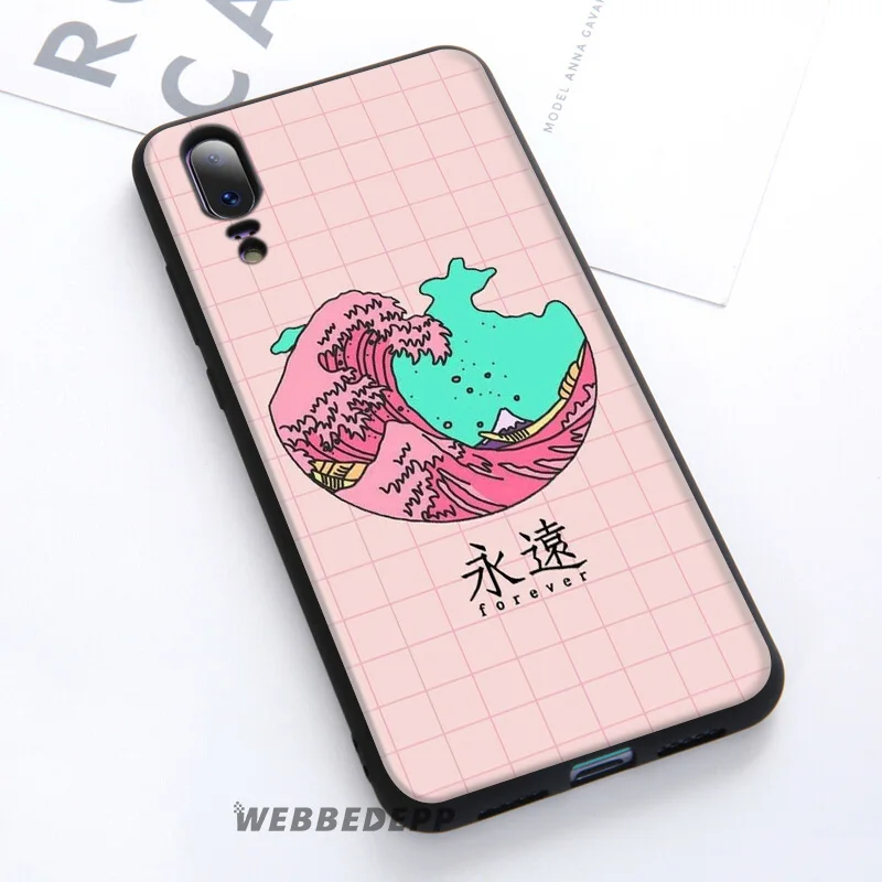 WEBBEDEPP Wave Art японский мягкий чехол для Huawei P30 P20 Pro P10 P9 Lite 2017 P Smart 2019 &amp Nova 3 3i Y9 |