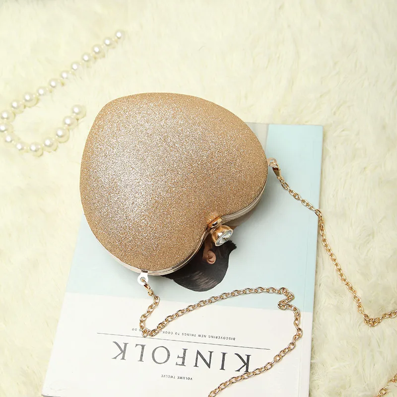 Брендовые вечерние сумки UKQLING с принтом в виде сердца повседневный клатч