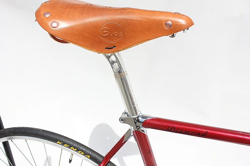 Красный Ретро fixie велосипед Коламбус хром-молибденумл винтажная велосипедная Рама Односкоростной велосипед 49 см 52 см 54 см 56 см 58 см