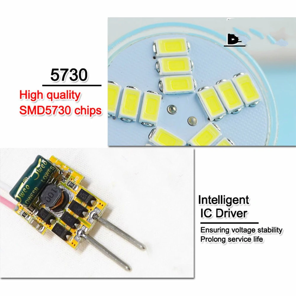 MR11 Светодиодный прожектор DC 12 В 3 Вт 5 5730 SMD Светодиодная лампа Энергосберегающая