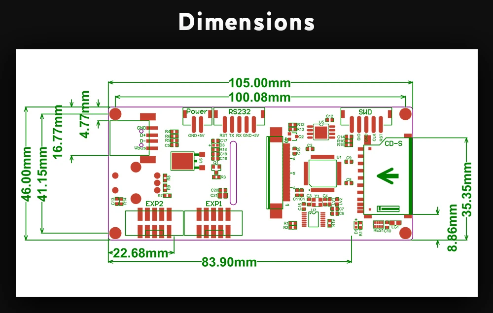 BIGTREETECH TFT24 V1.1 сенсорный экран дисплей совместимый 12864LCD 3D принтер запчасти VS MKS TFT2.4 для SKR PRO SKR V1.3 Ender-3