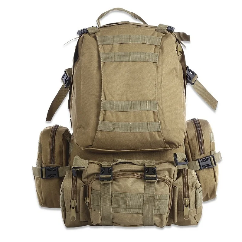 50л многофункциональная спортивная Сумка Molle тактическая сумка водостойкий камуфляжный рюкзак для наружного альпинизма пешего туризма кемпинга 8 цветов - Цвет: 03