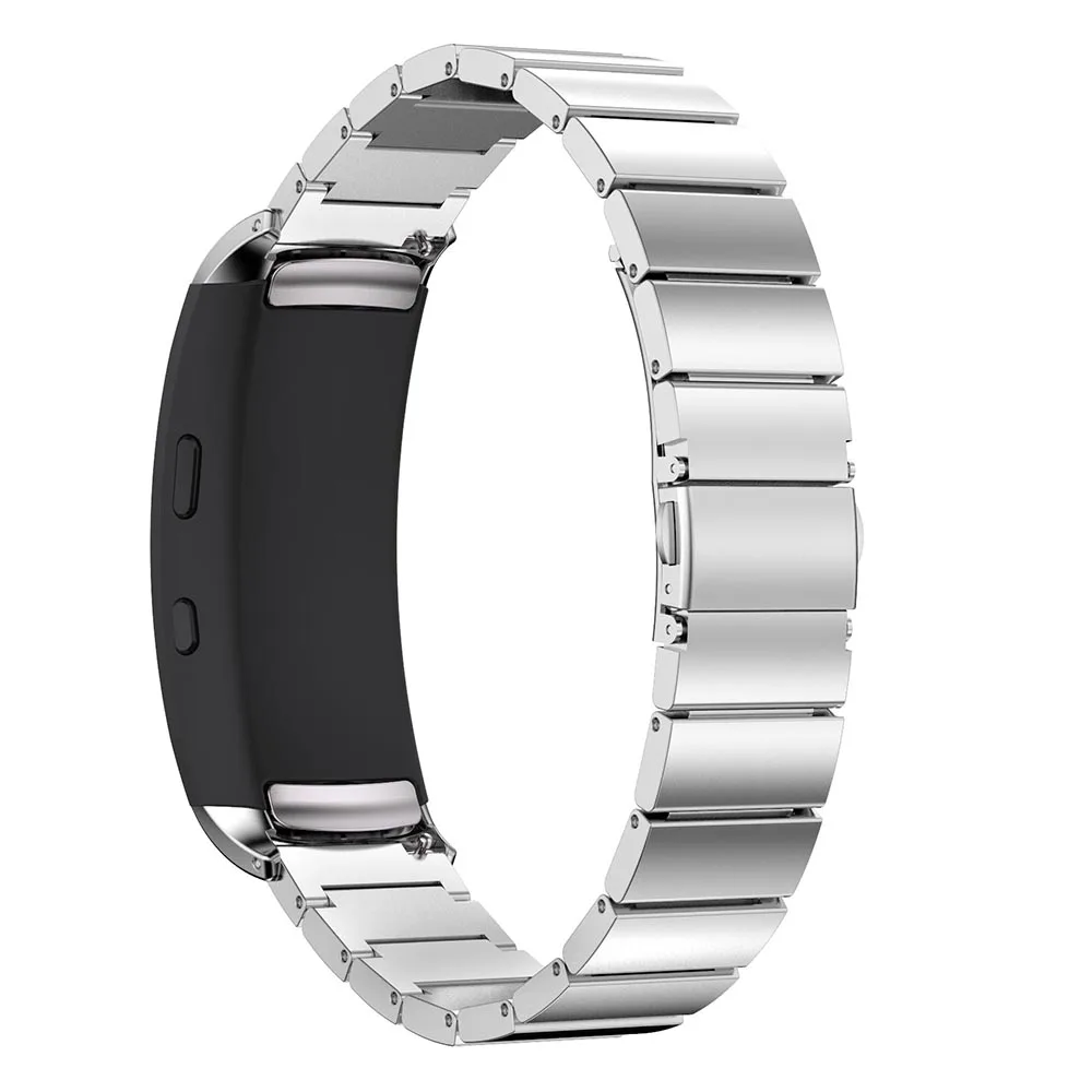 Браслет из нержавеющей стали для Samsung Gear Fit 2 Fit2 Pro люксовый металлический наручный