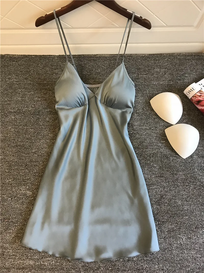 Женское сексуальное нижнее белье Милая Ночная рубашка без рукавов летнее платье